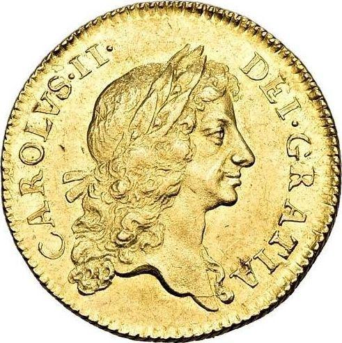 Obverse Half Guinea 1670 "First laureated bust" - Gold Coin Value - United Kingdom, Charles II