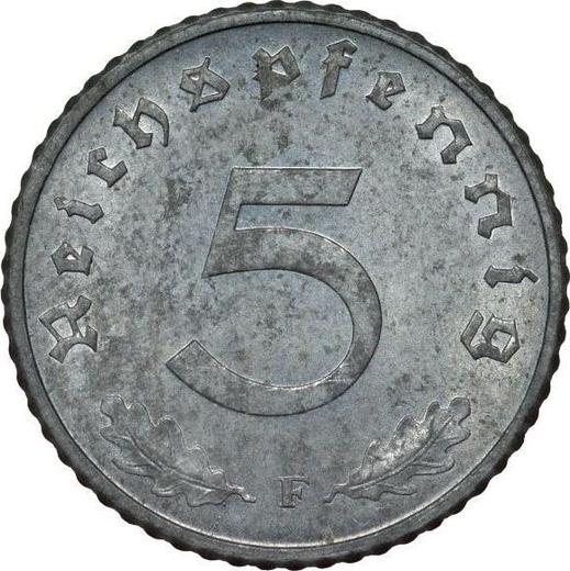 Obverse 5 Reichspfennig 1943 F "Type 1940-1944" - Coin Value - Germany, Third Reich