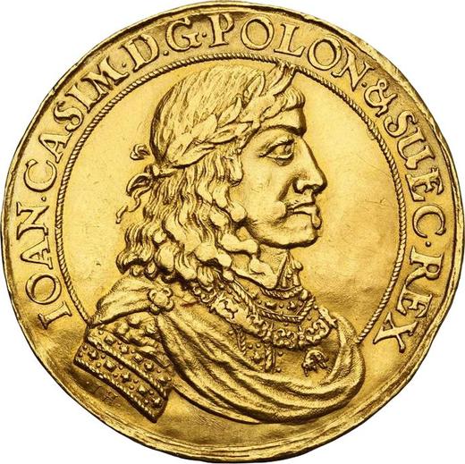 Obverse Donative 3 Ducat no date (1649-1668) IH "Danzig" - Gold Coin Value - Poland, John II Casimir