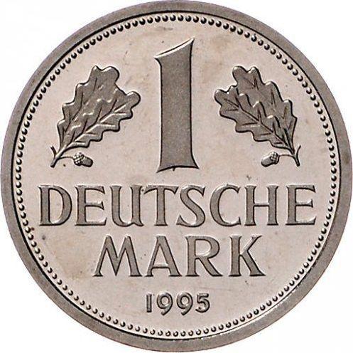 Obverse 1 Mark 1995 J -  Coin Value - Germany, FRG
