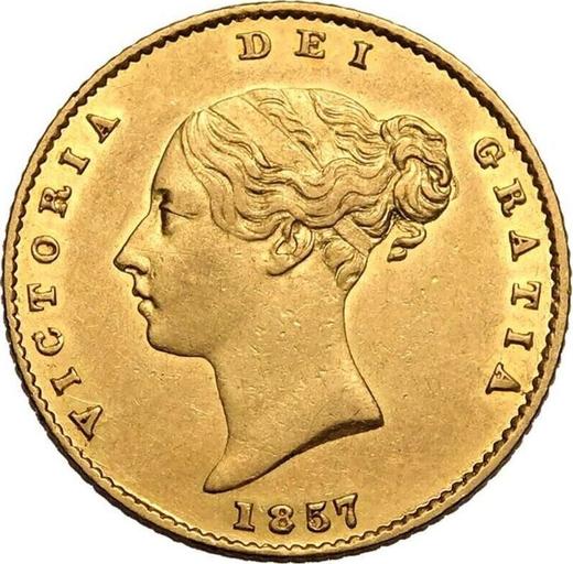 Obverse Half Sovereign 1857 - Gold Coin Value - United Kingdom, Victoria