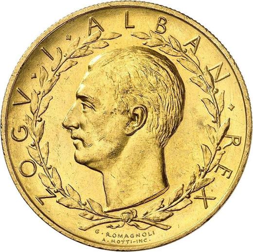 Obverse Pattern 100 Franga Ari 1928 R PROVA - Gold Coin Value - Albania, Ahmet Zogu