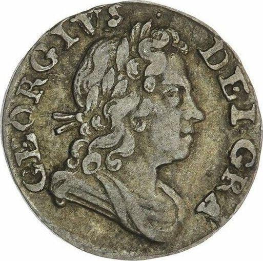 Anverso Penique 1727 - valor de la moneda de plata - Gran Bretaña, Jorge I