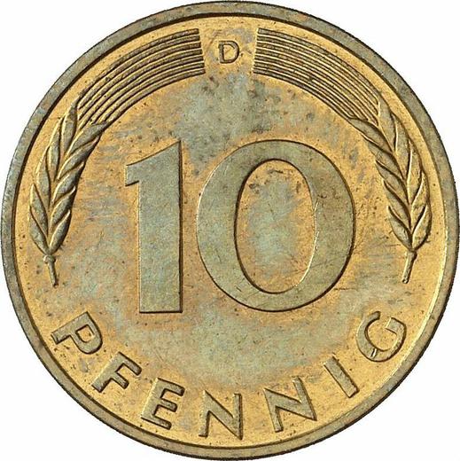 Obverse 10 Pfennig 1991 D - Coin Value - Germany, FRG