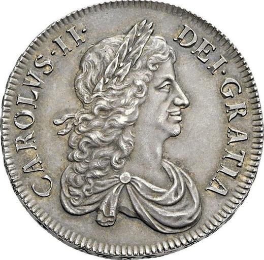 Obverse Crown 1664 "Second laureate bust" - Silver Coin Value - United Kingdom, Charles II
