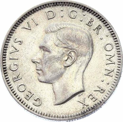 Obverse Shilling 1939 HP "Type 1937-1946" - Silver Coin Value - United Kingdom, George VI