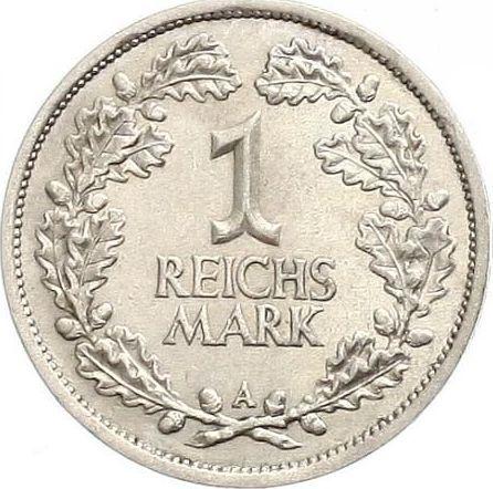 Reverse 1 Reichsmark 1927 A - Silver Coin Value - Germany, Weimar Republic