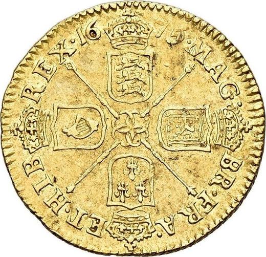 Reverse Half Guinea 1675 "Second laureate bust" - Gold Coin Value - United Kingdom, Charles II