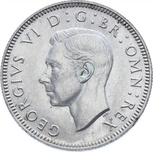 Avers 1 Schilling 1941 "Typ 1937-1946" - Silbermünze Wert - Großbritannien, Georg VI