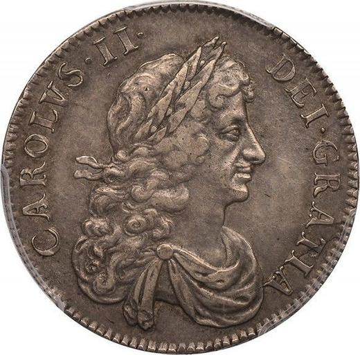 Obverse Halfcrown 1666 "Third laureate bust" - Silver Coin Value - United Kingdom, Charles II