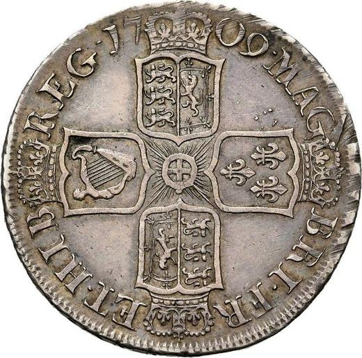 Реверс монеты - 1/2 кроны (Полукрона) 1709 года - цена серебряной монеты - Великобритания, Анна