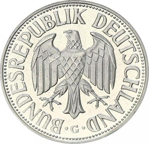 Rewers monety - 1 marka 1965 G - cena  monety - Niemcy, RFN
