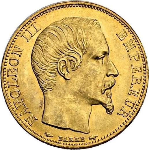 Obverse 20 Francs 1854 A "Type 1853-1860" - Gold Coin Value - France, Napoleon III
