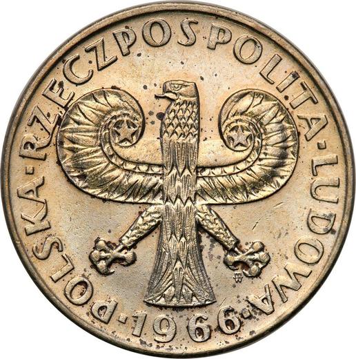 Avers Probe 10 Zlotych 1966 MW "Sigismundssäule" 28 mm Kupfernickel - Münze Wert - Polen, Volksrepublik Polen
