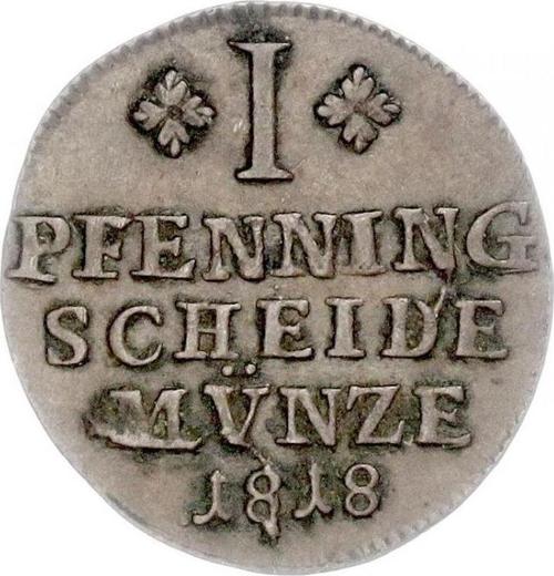 Reverse 1 Pfennig 1818 FR -  Coin Value - Brunswick-Wolfenbüttel, Frederick William