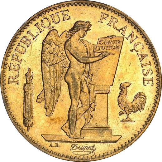 Anverso 100 francos 1899 A "Tipo 1878-1914" - valor de la moneda de oro - Francia, Tercera República