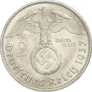 Reverse 2 Reichsmark 1939 A "Type 1936-1939" - Silver Coin Value - Germany, Third Reich