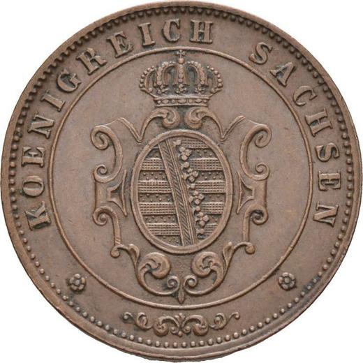 Obverse 5 Pfennig 1869 B -  Coin Value - Saxony-Albertine, John