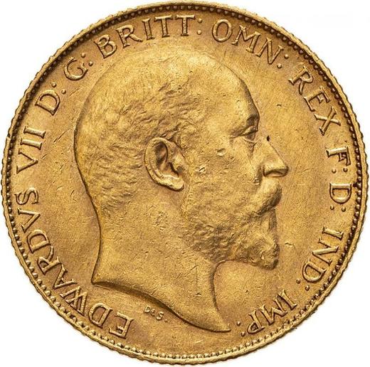 Obverse Half Sovereign 1904 P - Gold Coin Value - Australia, Edward VII