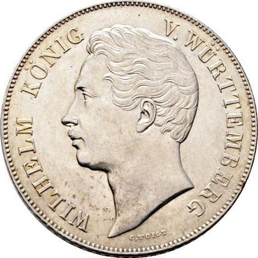 Avers Doppelgulden 1853 - Silbermünze Wert - Württemberg, Wilhelm I