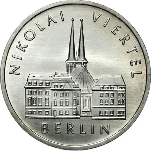 Avers 5 Mark 1987 A "Berliner Nikolaiviertel" - Münze Wert - Deutschland, DDR