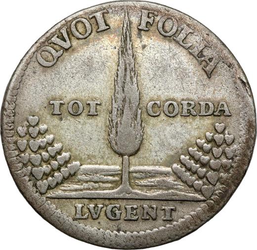 Awers monety - Dwugrosz 1727 IGS "Żałobny" - cena srebrnej monety - Polska, August II Mocny