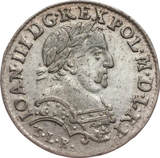 Awers monety - Szóstak 1682 TLB "Typ 1680-1683" - cena srebrnej monety - Polska, Jan III Sobieski