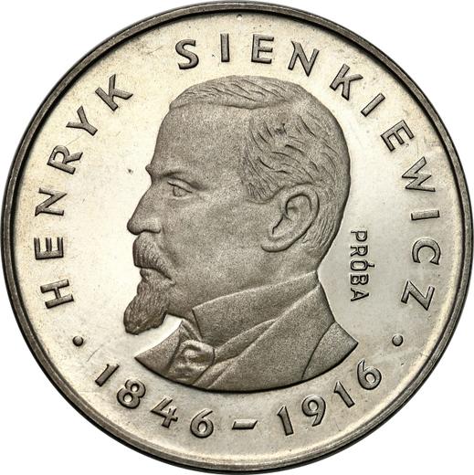 Rewers monety - Próba 100 złotych 1977 MW "Henryk Sienkiewicz" Nikiel - cena  monety - Polska, PRL