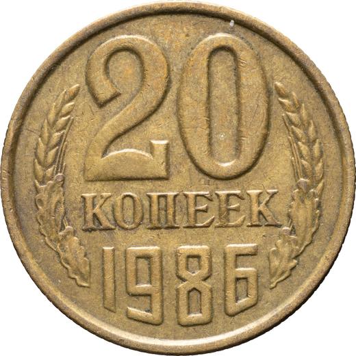 Revers 20 Kopeken 1986 Rotguss - Münze Wert - Rußland, Sowjetunion