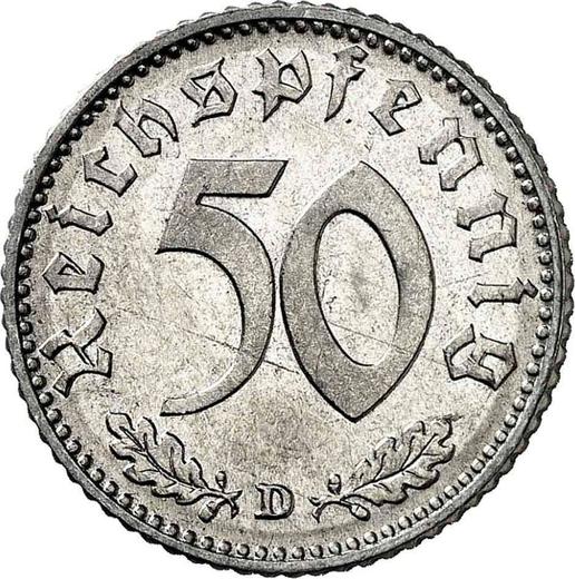 Obverse 50 Reichspfennig 1935 D -  Coin Value - Germany, Third Reich