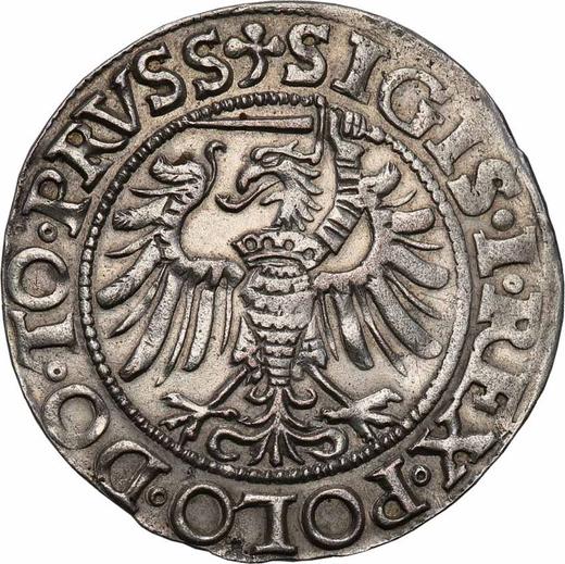 Reverse 1 Grosz 1538 "Elbing" - Silver Coin Value - Poland, Sigismund I the Old