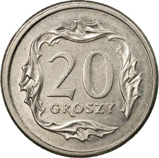 Reverse 20 Groszy 2007 MW -  Coin Value - Poland, III Republic after denomination
