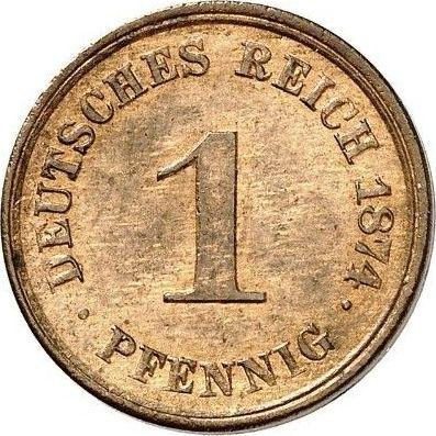 Obverse 1 Pfennig 1874 D "Type 1873-1889" -  Coin Value - Germany, German Empire