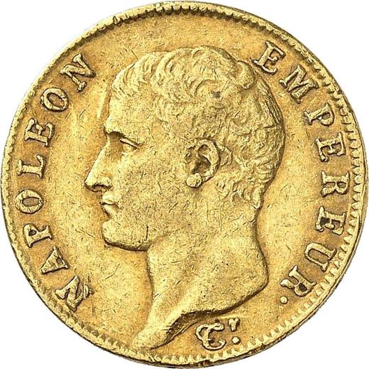 Obverse 20 Francs AN 14 (1805-1806) Q - Gold Coin Value - France, Napoleon I