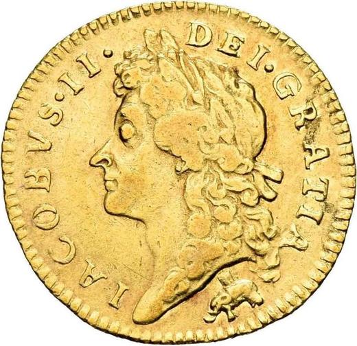 Obverse Half Guinea 1686 Elephant and castle - Gold Coin Value - United Kingdom, James II
