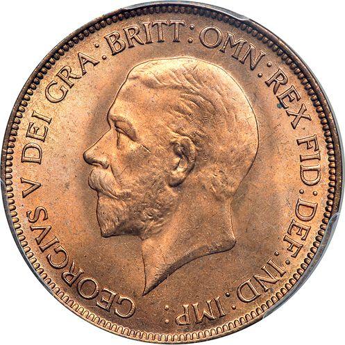 Obverse Penny 1931 "Type 1911-1936" -  Coin Value - United Kingdom, George V