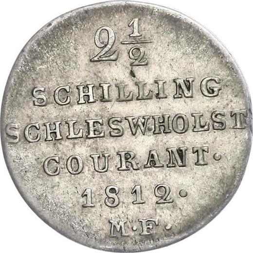 Reverse 1/24 Thaler 1812 MF - Silver Coin Value - Schleswig-Holstein, Frederick VI