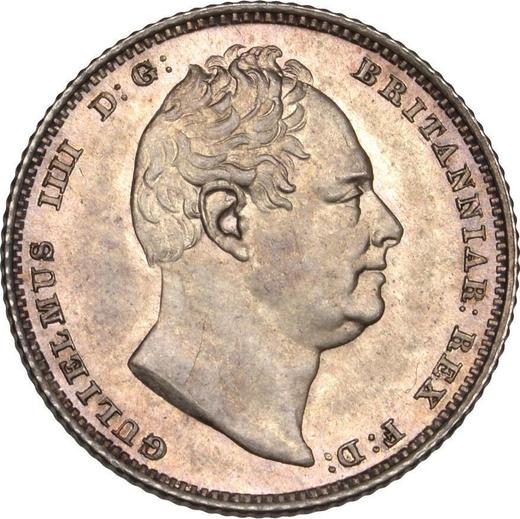 Obverse Sixpence 1834 - Silver Coin Value - United Kingdom, William IV