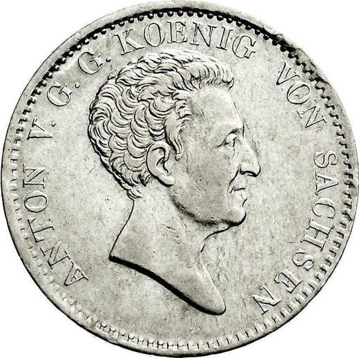Obverse 2/3 Thaler 1828 S - Silver Coin Value - Saxony-Albertine, Anthony