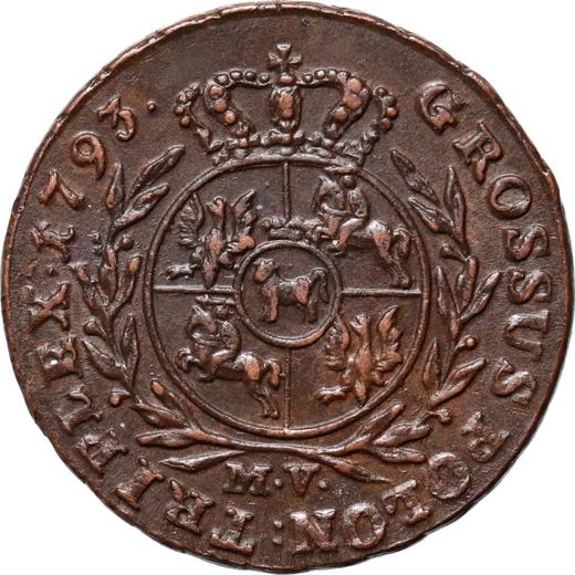 Revers 3 Gröscher 1793 MV - Münze Wert - Polen, Stanislaus August