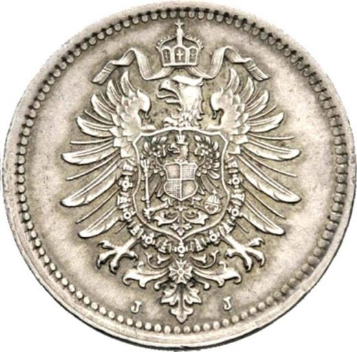Reverse 50 Pfennig 1876 J "Type 1875-1877" - Silver Coin Value - Germany, German Empire