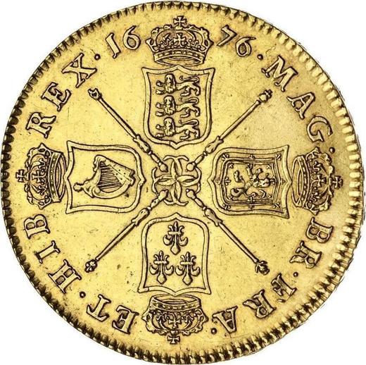 Reverse Five guineas 1676 "First laureated bust" Elephant and castle - Gold Coin Value - United Kingdom, Charles II