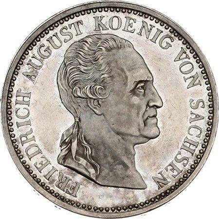 Obverse Pattern Thaler 182 S - Silver Coin Value - Saxony-Albertine, Frederick Augustus I