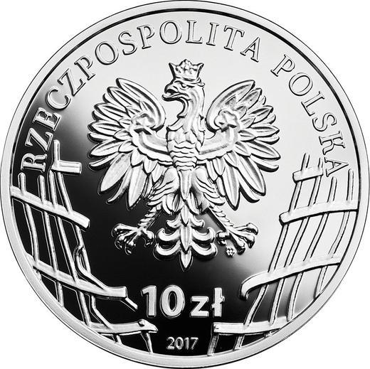 Obverse 10 Zlotych 2017 MW "Witold Pilecki 'Witold'" - Silver Coin Value - Poland, III Republic after denomination