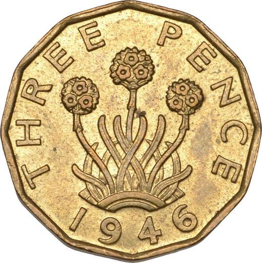 Reverse Threepence 1946 HP "Type 1937-1948" -  Coin Value - United Kingdom, George VI