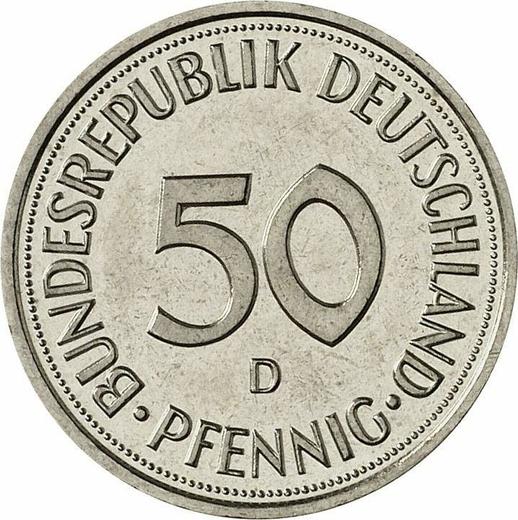 Obverse 50 Pfennig 1995 D - Coin Value - Germany, FRG