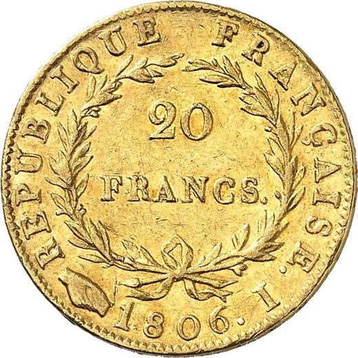 Revers 20 Franken 1806 I "Typ 1806-1807" - Goldmünze Wert - Frankreich, Napoleon I