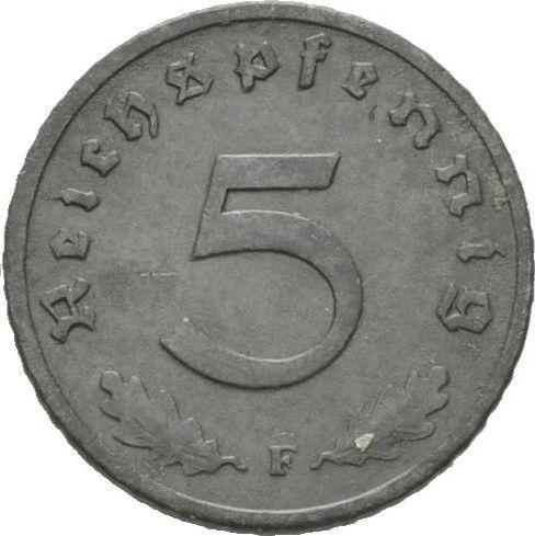 Obverse 5 Reichspfennig 1941 F "Type 1940-1944" -  Coin Value - Germany, Third Reich
