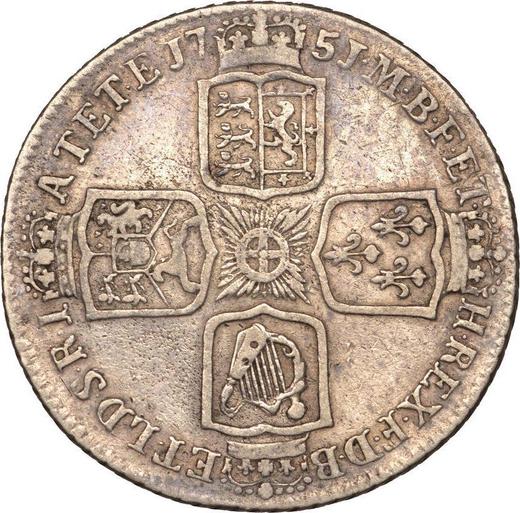 Reverse Shilling 1751 "Old Head" - Silver Coin Value - United Kingdom, George II