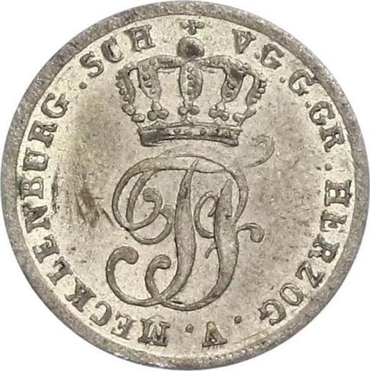 Awers monety - 1 szeląg 1839 - cena srebrnej monety - Meklemburgia-Schwerin, Paweł Fryderyk